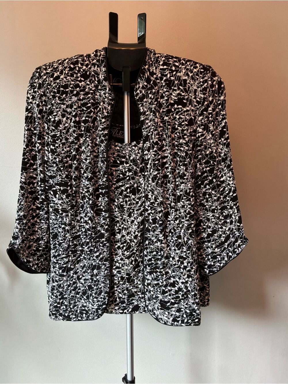 Alex Evenings 2-Piece Set Jacket + Tank Wedding Guest Formal XL